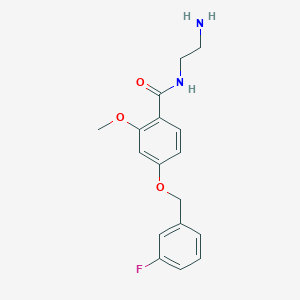 N-(2-Aminoethyl)-4-[(3-fluorophenyl)methoxy]-2-methoxybenzamide