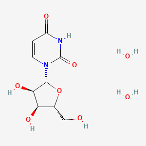 1-[(2R,3R,4S,5R)-3,4-dihydroxy-5-(hydroxymethyl)oxolan-2-yl]pyrimidine-2,4-dione;dihydrate