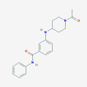 3-[(1-Acetylpiperidin-4-yl)amino]-N-phenylbenzamide