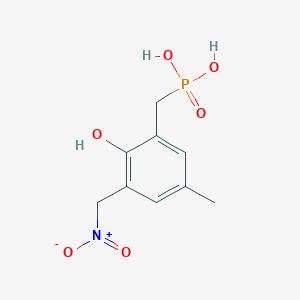 {[2-Hydroxy-5-methyl-3-(nitromethyl)phenyl]methyl}phosphonic acid