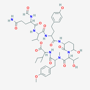molecular formula C46H64N8O14 B1262487 Anabaenopeptilide 90A 