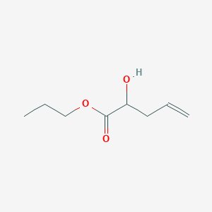 molecular formula C8H14O3 B12624880 Propyl 2-hydroxypent-4-enoate CAS No. 922160-45-0