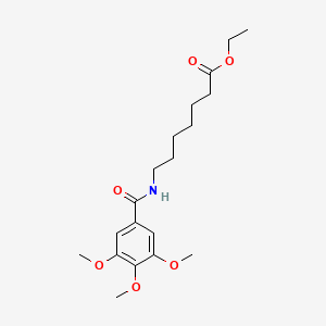 molecular formula C19H29NO6 B12624905 Ethyl 7-(3,4,5-trimethoxybenzamido)heptanoate CAS No. 918494-42-5