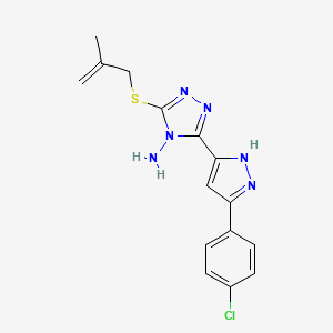 molecular formula C15H15ClN6S B12624932 C15H15ClN6S 