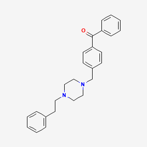 molecular formula C26H28N2O B12624946 Phenyl(4-{[4-(2-phenylethyl)piperazin-1-yl]methyl}phenyl)methanone CAS No. 918482-22-1