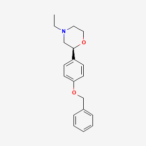 molecular formula C19H23NO2 B12624953 (2S)-2-[4-(Benzyloxy)phenyl]-4-ethylmorpholine CAS No. 920799-44-6