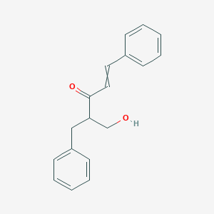 molecular formula C18H18O2 B12624958 4-(Hydroxymethyl)-1,5-diphenylpent-1-en-3-one CAS No. 921625-35-6