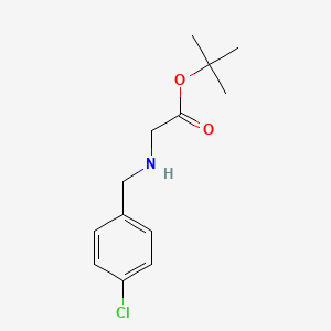 molecular formula C13H18ClNO2 B12624964 Tert-butyl 2-{[(4-chlorophenyl)methyl]amino}acetate 