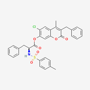 molecular formula C33H28ClNO6S B12624969 C33H28ClNO6S 