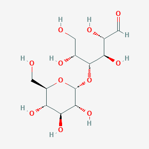molecular formula C12H22O11 B1262498 α-D-葡萄糖基-(1->4)-醛基-D-甘露糖 