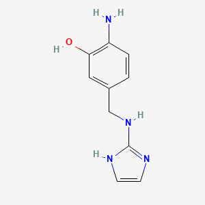 2-Amino-5-{[(1H-imidazol-2-yl)amino]methyl}phenol