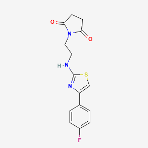 1-(2-{[4-(4-Fluorophenyl)-1,3-thiazol-2-yl]amino}ethyl)pyrrolidine-2,5-dione