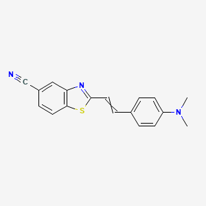 2-{2-[4-(Dimethylamino)phenyl]ethenyl}-1,3-benzothiazole-5-carbonitrile