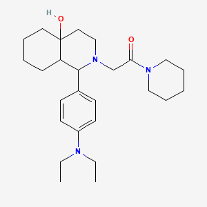 2-{1-[4-(diethylamino)phenyl]-4a-hydroxyoctahydroisoquinolin-2(1H)-yl}-1-(piperidin-1-yl)ethanone