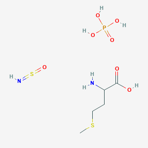 molecular formula C5H15N2O7PS2 B1262514 methionine sulfoximine phosphate 