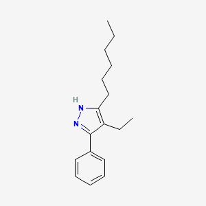 4-ethyl-5-hexyl-3-phenyl-1H-pyrazole