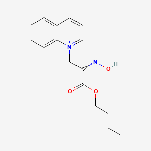 1-[3-Butoxy-2-(hydroxyimino)-3-oxopropyl]quinolin-1-ium