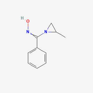 molecular formula C10H12N2O B12625154 N-[(2-Methylaziridin-1-yl)(phenyl)methylidene]hydroxylamine CAS No. 919296-01-8