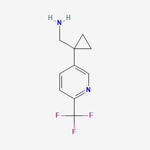 molecular formula C10H11F3N2 B12625161 (1-(6-(Trifluoromethyl)pyridin-3-YL)cyclopropyl)methanamine 