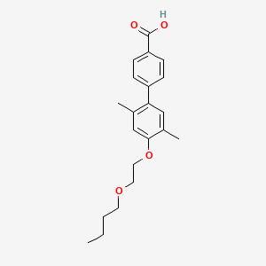 molecular formula C21H26O4 B12625175 4'-(2-Butoxyethoxy)-2',5'-dimethyl[1,1'-biphenyl]-4-carboxylic acid CAS No. 920269-85-8