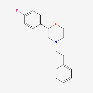 molecular formula C18H20FNO B12625183 (2S)-2-(4-fluorophenyl)-4-(2-phenylethyl)morpholine CAS No. 920798-55-6