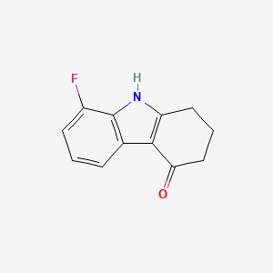 molecular formula C12H10FNO B1262523 8-Fluoro-1,2,3,9-tetrahydro-4H-carbazol-4-one CAS No. 124907-04-6