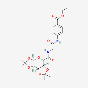 ethyl 4-[[2-[[(1S,2R,6R,9R)-4,4,11,11-tetramethyl-3,5,7,10,12-pentaoxatricyclo[7.3.0.02,6]dodecane-8-carbonyl]amino]acetyl]amino]benzoate