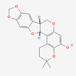 molecular formula C21H20O6 B1262534 毛叶黄檀素 A 