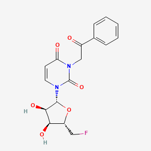 5'-Deoxy-5'-fluoro-3-(2-oxo-2-phenylethyl)uridine