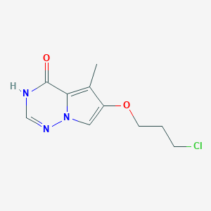 6-(3-Chloropropoxy)-5-methylpyrrolo[2,1-f][1,2,4]triazin-4(1H)-one