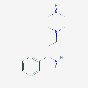 1-Piperazinepropanamine, a-phenyl-