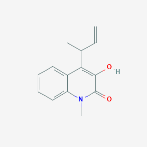 4-(But-3-en-2-yl)-3-hydroxy-1-methylquinolin-2(1H)-one