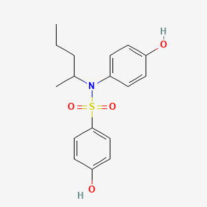 4-Hydroxy-N-(4-hydroxyphenyl)-N-(pentan-2-yl)benzene-1-sulfonamide