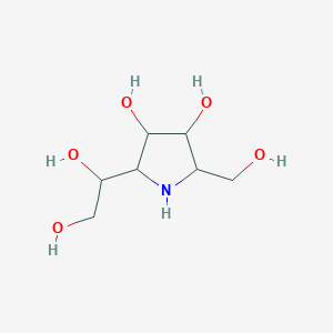 2-(1,2-Dihydroxyethyl)-5-(hydroxymethyl)pyrrolidine-3,4-diol