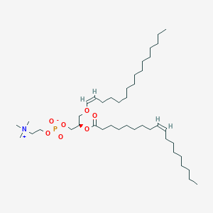 1-[(1Z)-hexadecenyl]-2-[(9Z)-octadecenoyl]-sn-glycero-3-phosphocholine