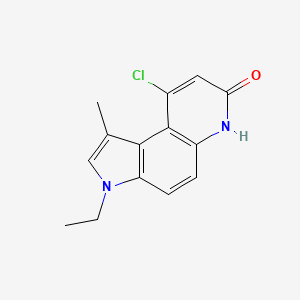 9-Chloro-3-ethyl-1-methyl-3,6-dihydro-7H-pyrrolo[3,2-f]quinolin-7-one