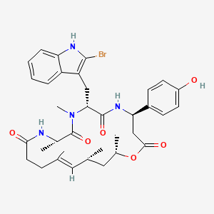 molecular formula C35H43BrN4O6 B1262550 贾斯帕霉素 J 