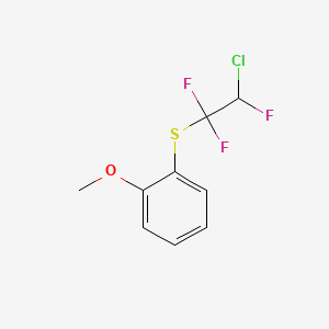 molecular formula C9H8ClF3OS B12625508 1-[(2-Chloro-1,1,2-trifluoroethyl)sulfanyl]-2-methoxybenzene CAS No. 921603-77-2