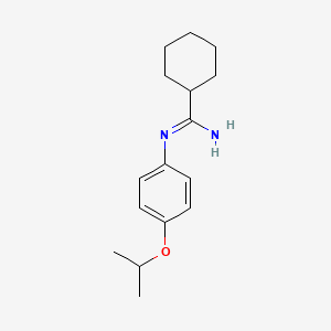 N'-(4-propan-2-yloxyphenyl)cyclohexanecarboximidamide