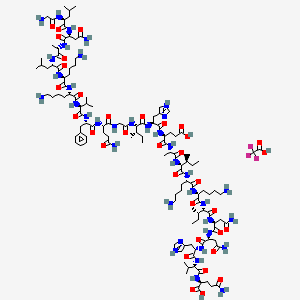 molecular formula C124H204F3N37O34 B12625529 (Lys18)-Pseudin-2 Trifluoroacetate 