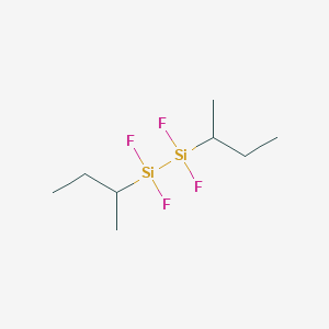 molecular formula C8H18F4Si2 B12625530 1,2-Di(butan-2-yl)-1,1,2,2-tetrafluorodisilane CAS No. 918446-84-1