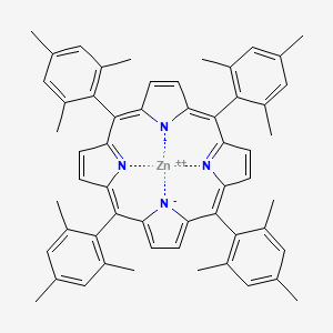 molecular formula C56H52N4Zn B1262554 zinc;5,10,15,20-tetrakis(2,4,6-trimethylphenyl)porphyrin-22,24-diide 