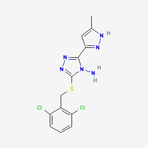 molecular formula C13H12Cl2N6S B12625545 C13H12Cl2N6S 