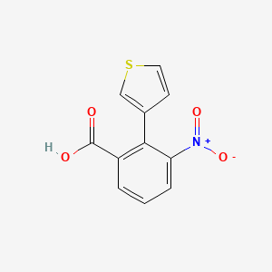 molecular formula C11H7NO4S B12625549 3-Nitro-2-(thiophen-3-yl)benzoic acid CAS No. 919087-99-3