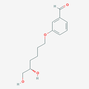 3-{[(5S)-5,6-Dihydroxyhexyl]oxy}benzaldehyde