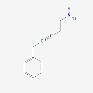 molecular formula C11H13N B12625557 5-Phenylpent-3-YN-1-amine CAS No. 918871-65-5