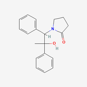 1-(2-Hydroxy-1,2-diphenylpropyl)pyrrolidin-2-one