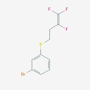 molecular formula C10H8BrF3S B12625564 1-Bromo-3-(3,4,4-trifluoro-but-3-EN-1-YL)-benzene 