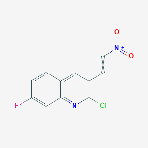 2-Chloro-7-fluoro-3-(2-nitroethenyl)quinoline