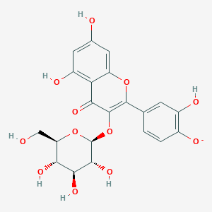 molecular formula C21H19O12- B1262563 Quercetin-3-glucoside 